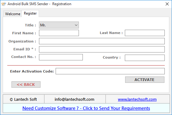 Registration key for mirrorop sender of android